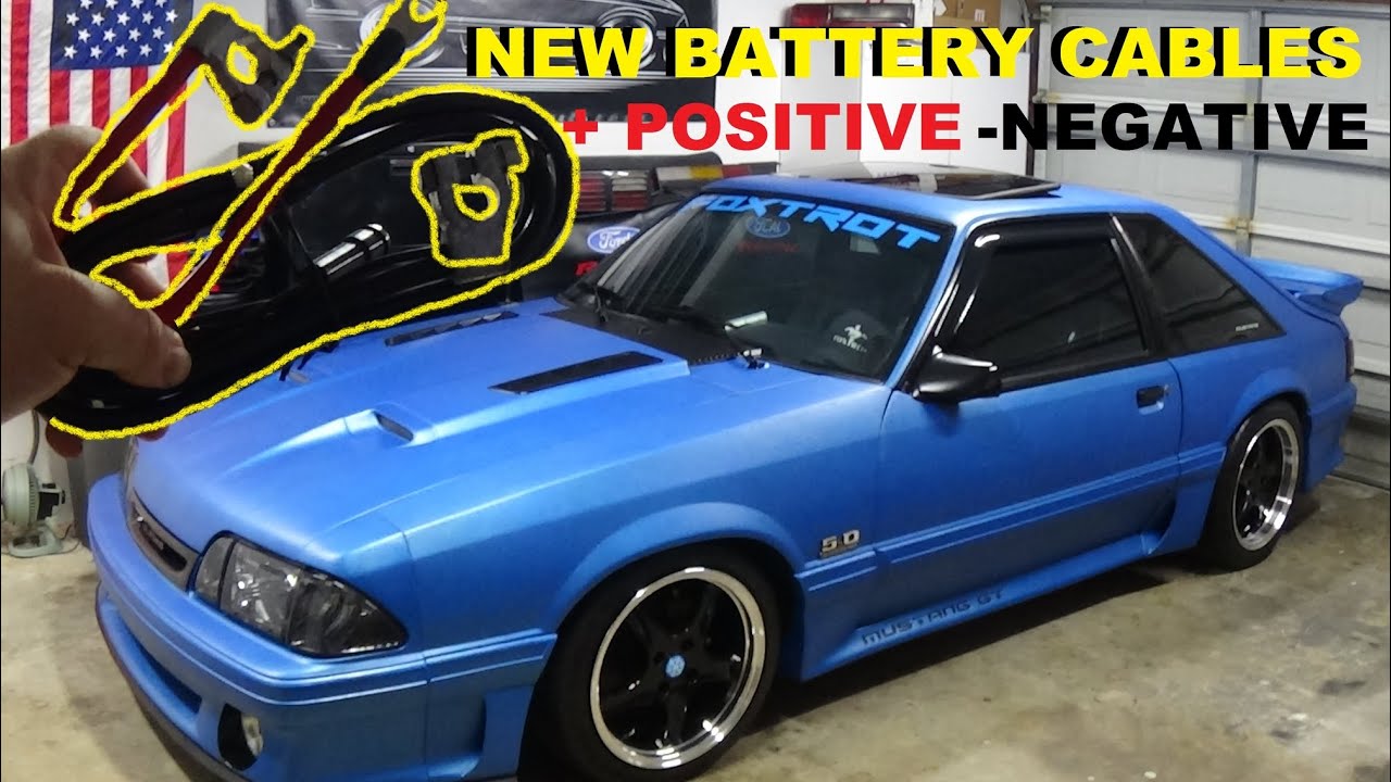 FOXBODY MUSTANG  BATTERY CABLE  NEW POSITIVE AND NEGATIVE CABLES