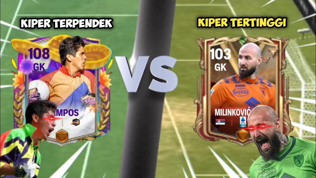 SENGITT!! Kiper Terpendek VS Kiper Tertinggi - FC Mobile Indonesia