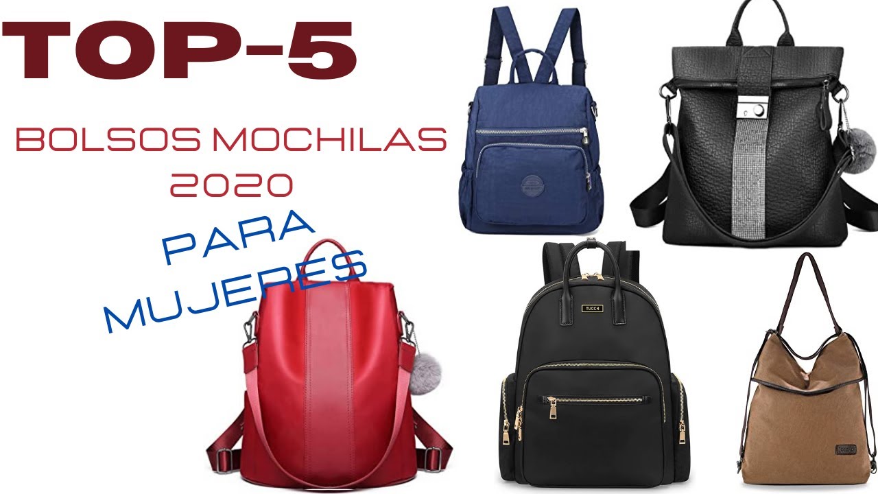 TOP-5  BOLSOS MOCHILAS PARA MUJERES TENDENCIA 2022