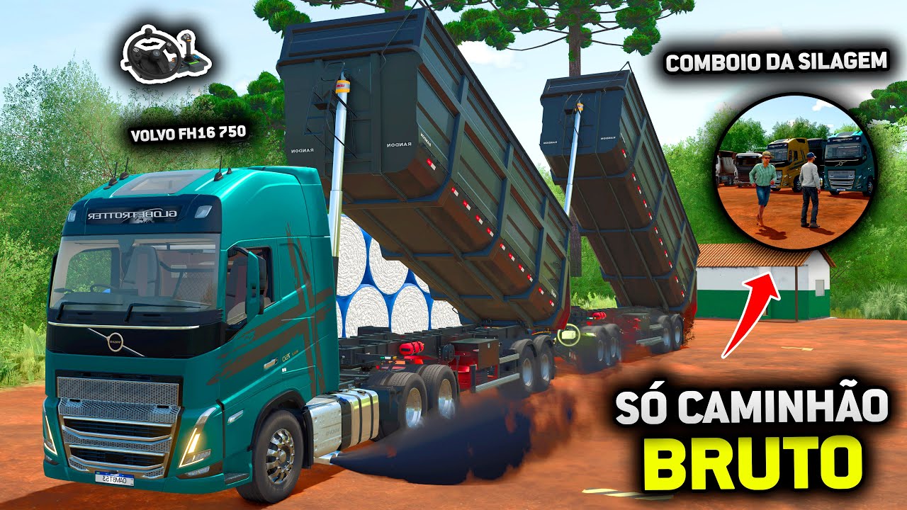 SÓ CAMINHÃO BRUTO NO COMBOIO DE SILAGEM - FARMING SIMULATOR 25 - EP 66 (EM BUSCA DO SUCESSO T2)