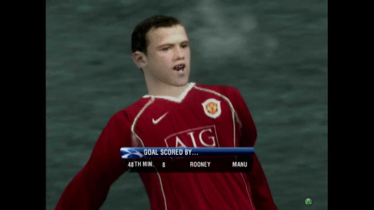 Manchester United vs Schalke Champions League 2006/07 Round of 16 PS2