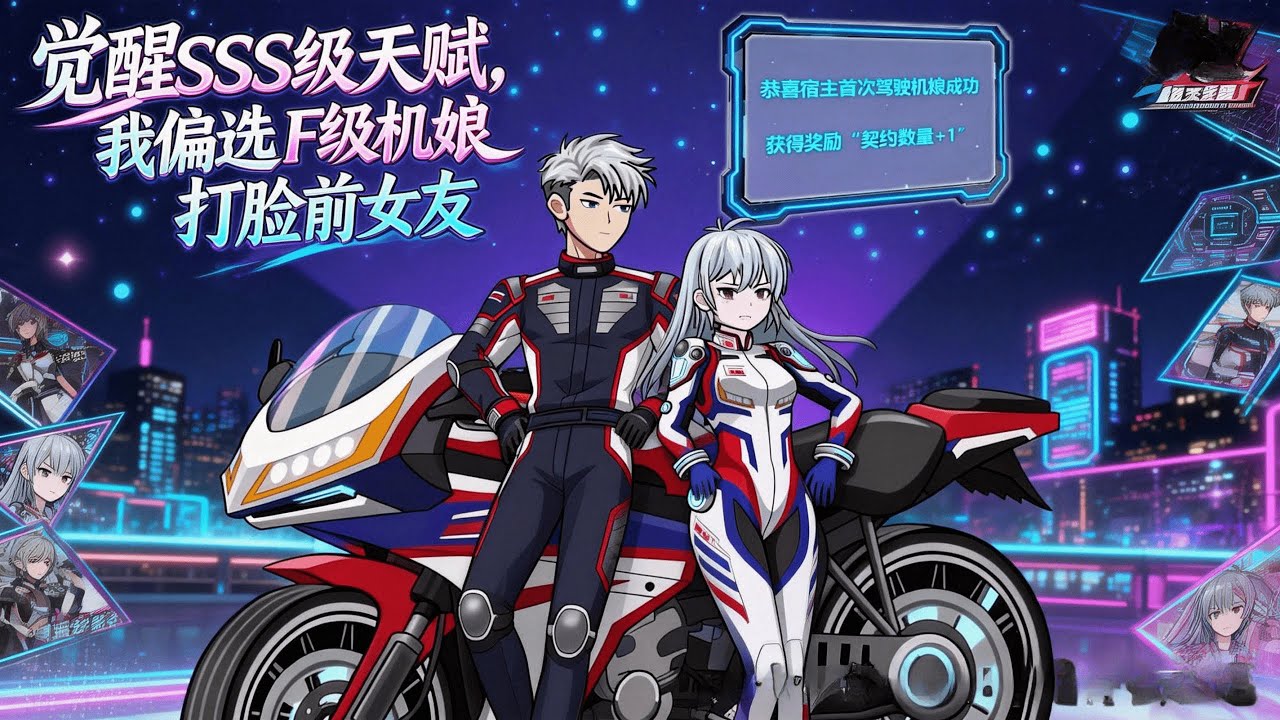🏍️杨凡一睁眼竟到速度世界，女生变机娘男生当司机：这设定，比飙车还刺激！#沙雕剧情 #漫畫