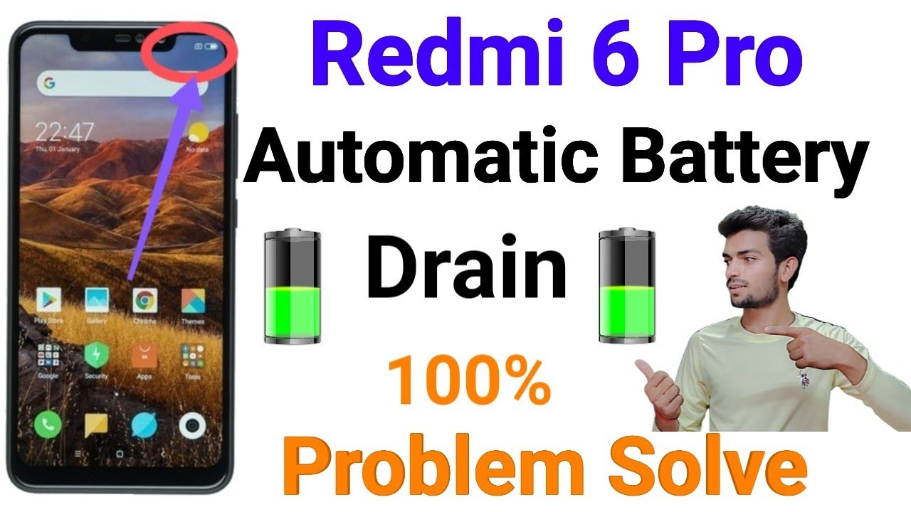 How To Solve Battery Drain Problem For Redmi 6 Pro | Redmi 6 Pro battery drain problem | Redmi 6 pro