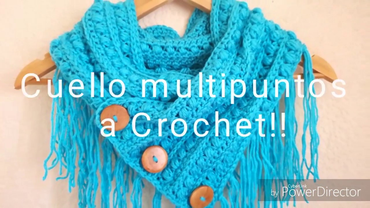 CUELLO CON OPCION A BUFANDA CIRCULAR  Tejida a Crochet!!