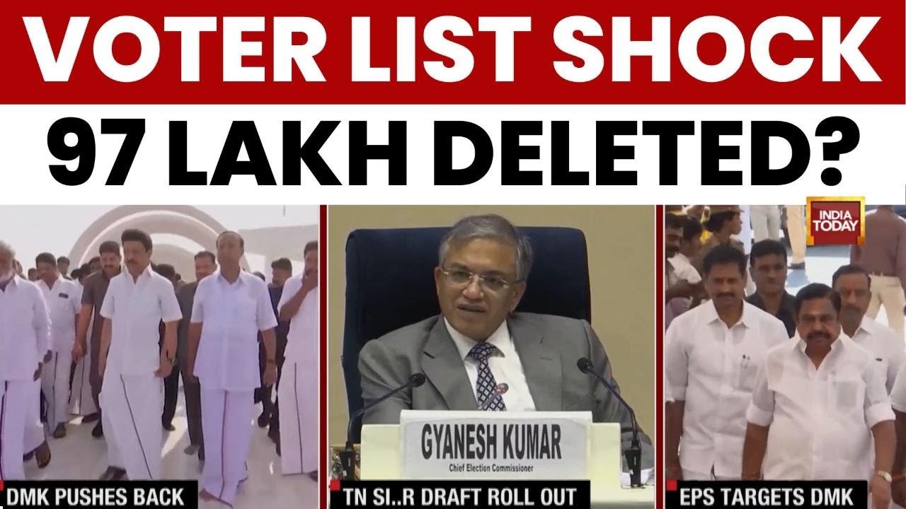 97 Lakh Names Deleted From Tamil Nadu Voter Roll, Political Row Erupts After Draft List