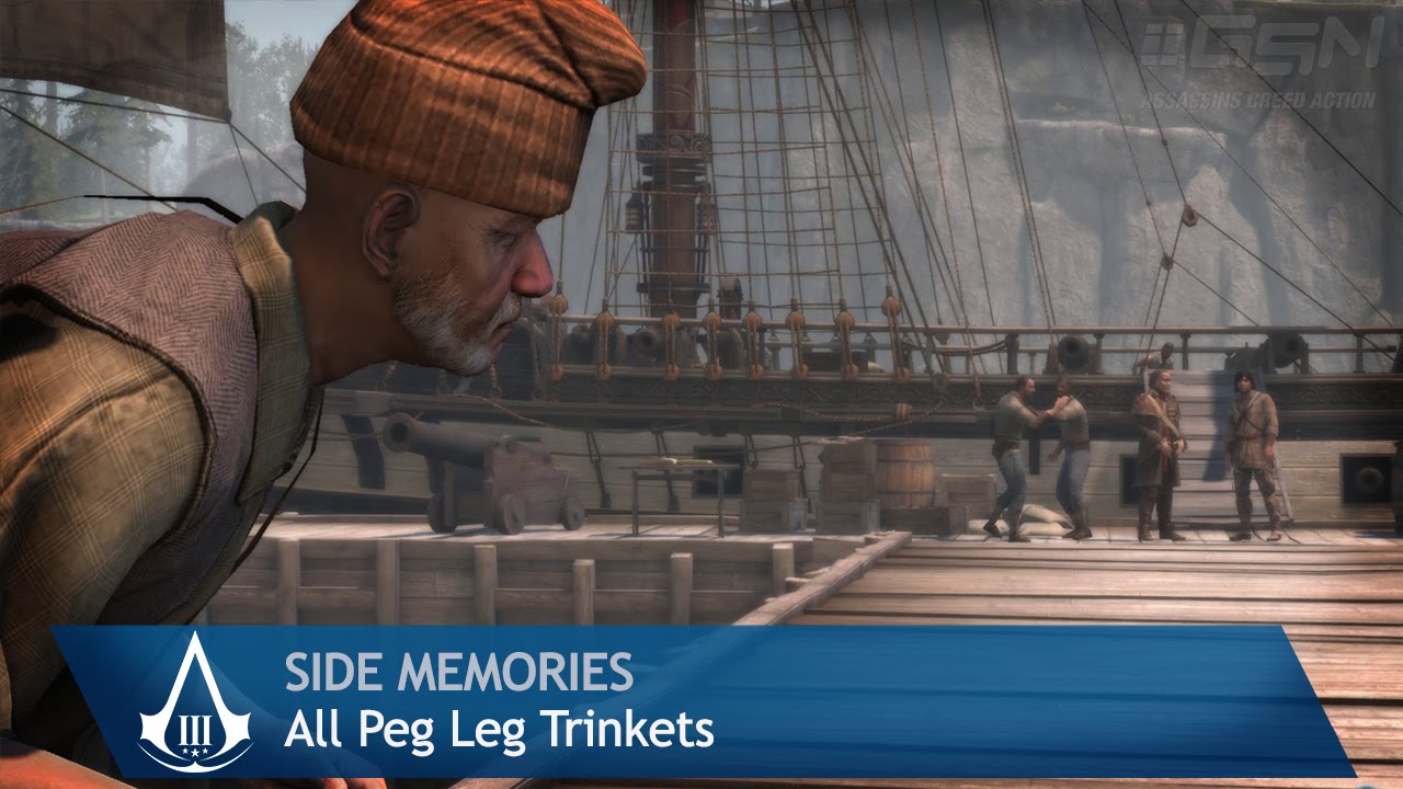 Assassin's Creed 3 - Side Memories - All Peg Leg Trinkets