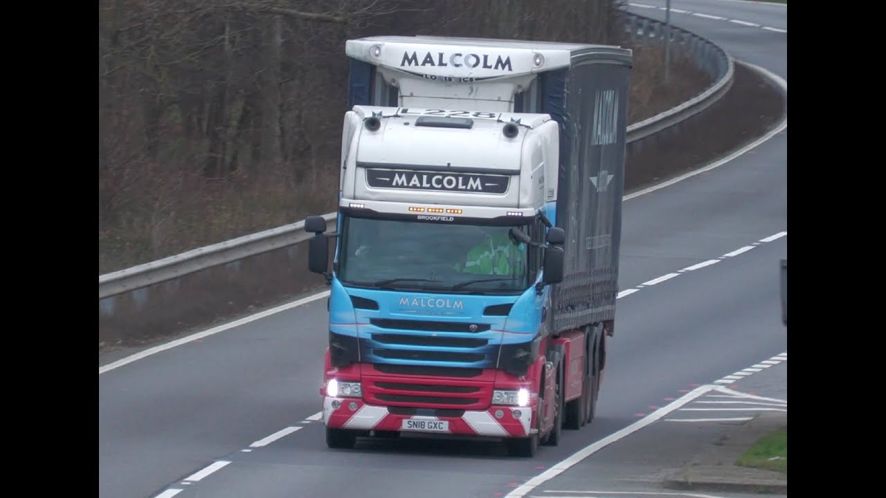 SCANIA - MALCOLM - A1(M) motorway trucks spotting