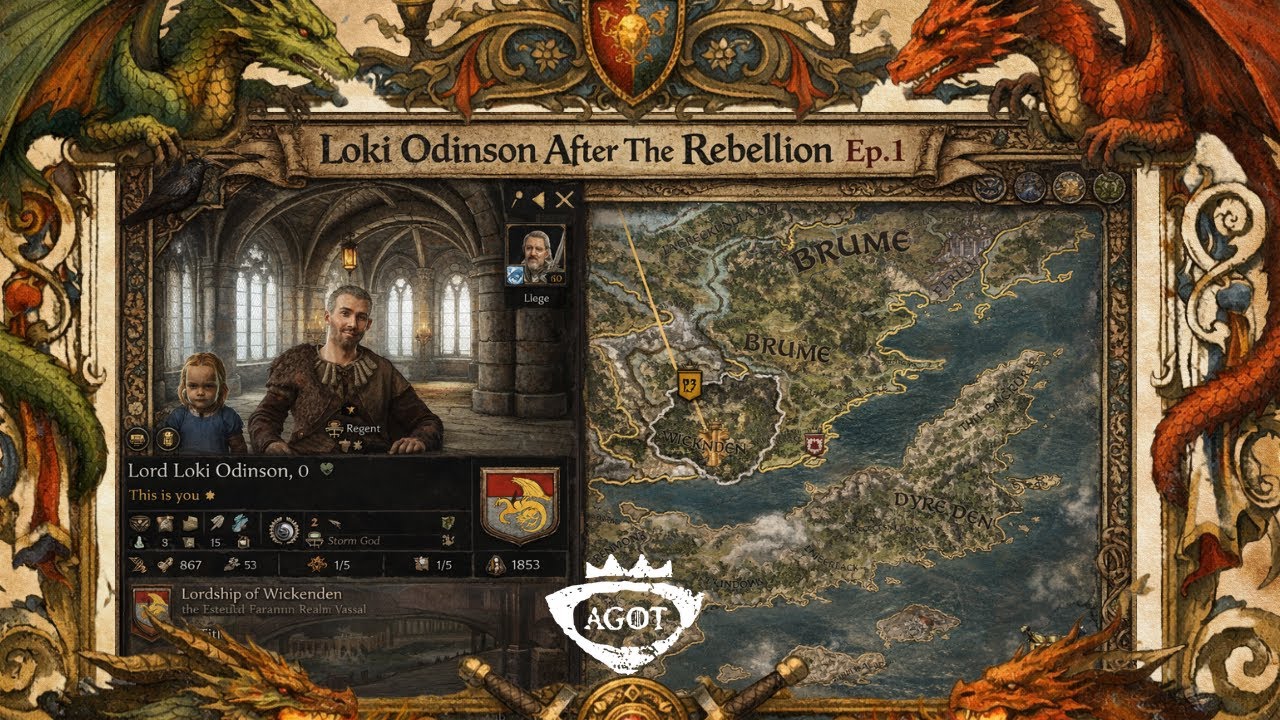 ⚔️ Loki Odinson - After The Rebellion CK3: AGOT Series - EP1🐉