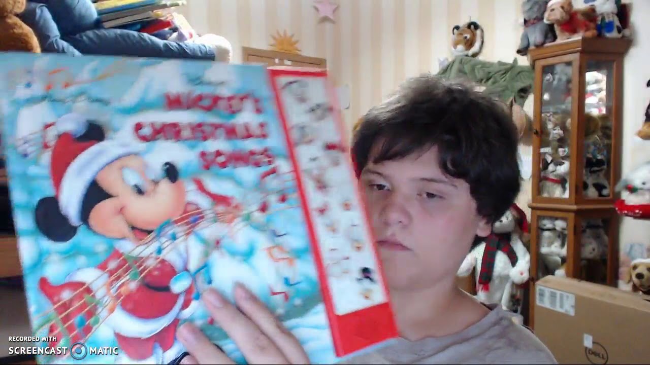 mickey''s christmas songs play a song book