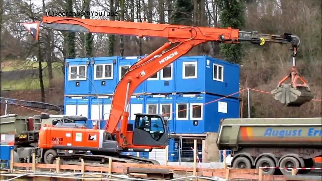 Bagger / excavator HITACHI ZAXIS 350LC mit Teleskopstiel, Teil 1 - Soeren66