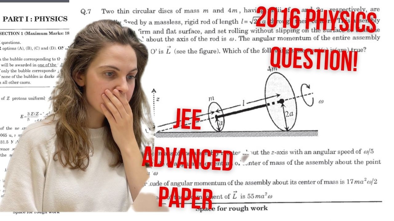 Я попытался решить легендарную задачу о вращательном движении | JEE Advanced Physics 2016