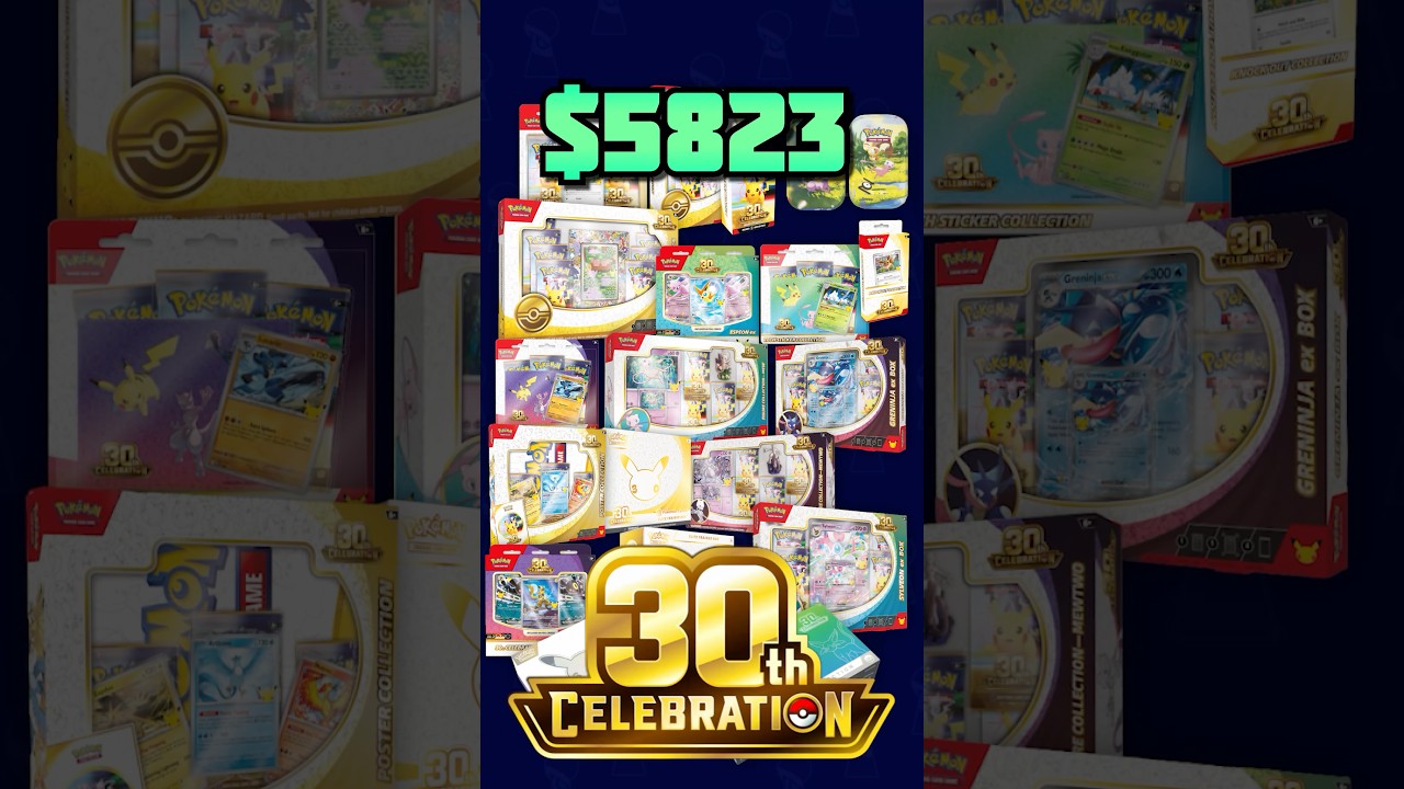 Все продукты Pok&eacute;mon к 30-летию