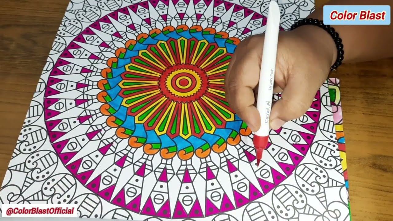 Relaxing Mandala Coloring  | Very Satisfying Artwork @ColorBlastOfficial