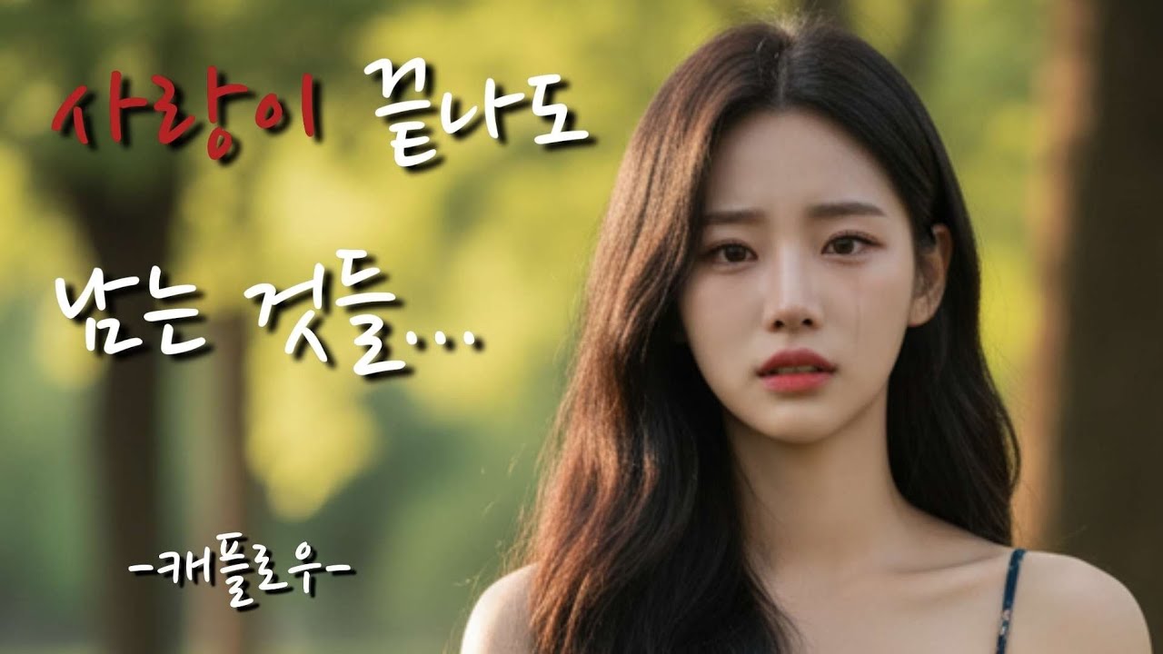 [캐플로우 - 사랑이 끝나도 남는 것들] 슬픈 발라드 음악 혼자 듣기 좋은 음악 슬픈 감성에 젖기 좋은 음악 노래 연습하기 좋은 음악 드라마틱한 음악 가사 첨부 가요 아님