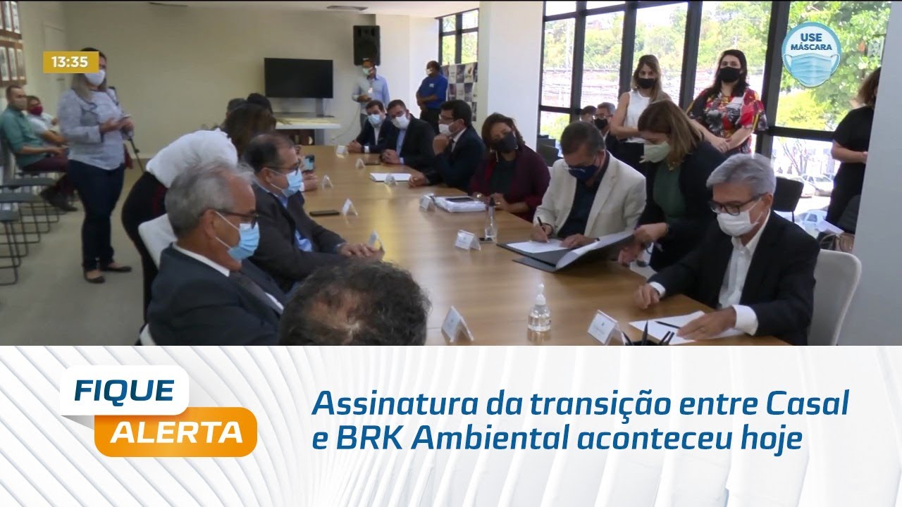 Assinatura da transição entre Casal e BRK Ambiental aconteceu hoje