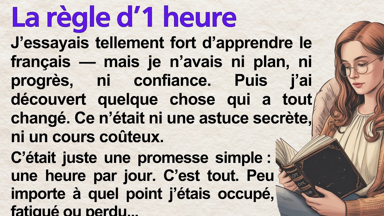 The 1 Hour Rule | French Story for Beginners (A1&ndash;A2) | French Listening Practice with Frenchy Tales