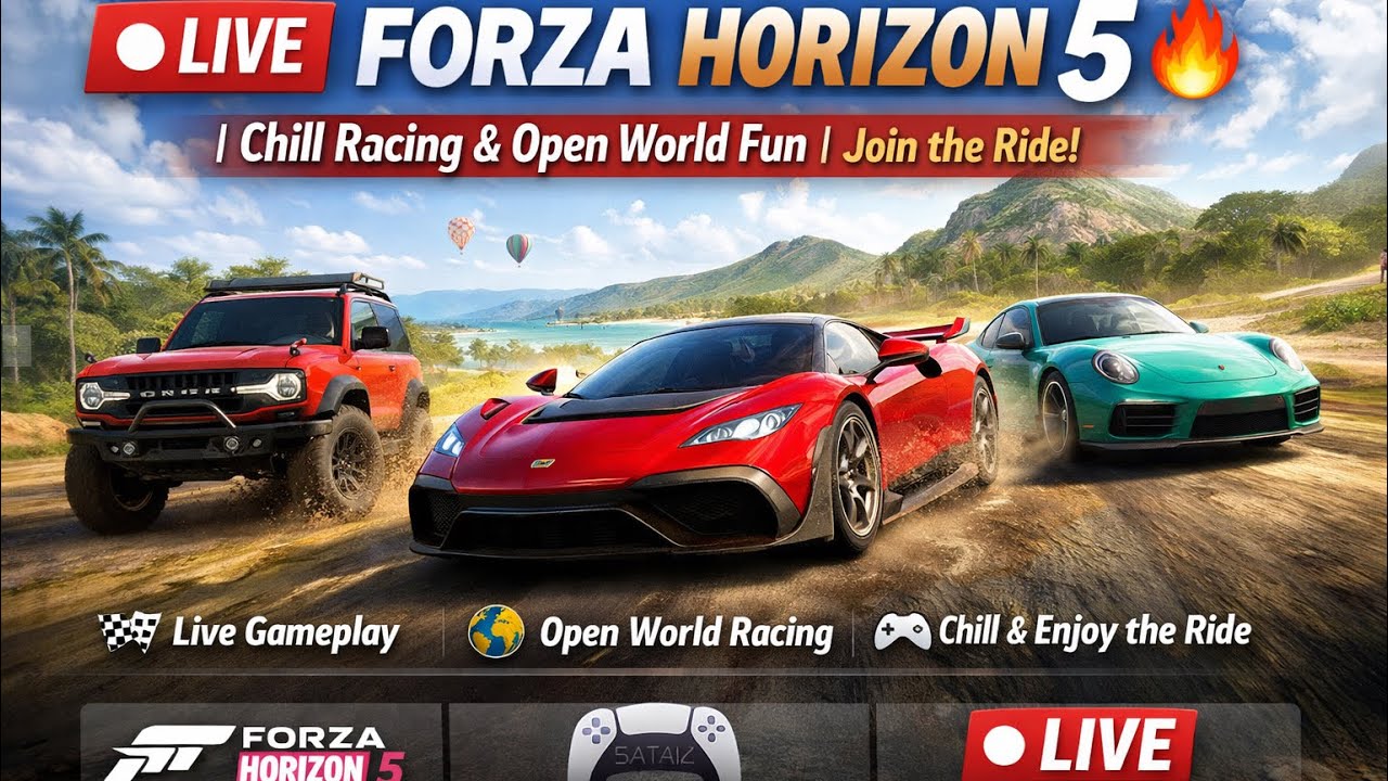 Live Forza Horizon 5 🔥 | Chill Racing & Open World Fun | Join the Ride