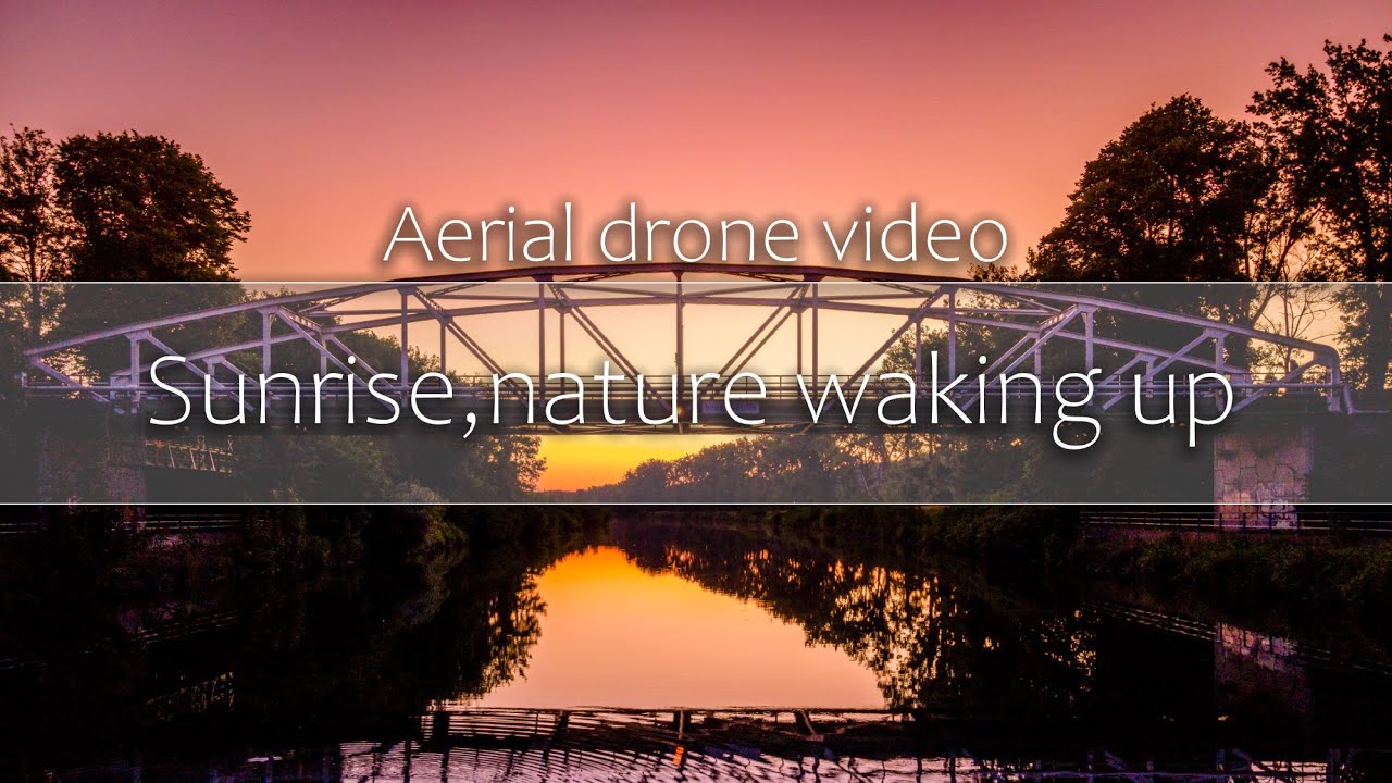 4K Nature waking up to my first sunrise | Mavic Air 2 drone footage