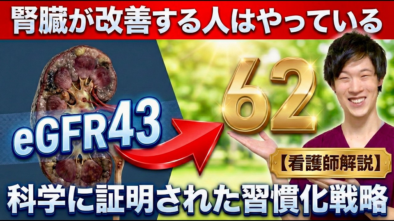 【個別相談でわかった】腎機能/クレアチニンが“改善する人”と“しない人”の決定的な違いとは？薬なしでクレアチニンを下げてきた看護師が解説します。