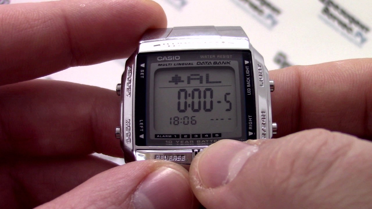 Часы Casio Databank DB-360N-1 [DB-360N-1EF] - Инструкция, как настроить от PresidentWatches.Ru