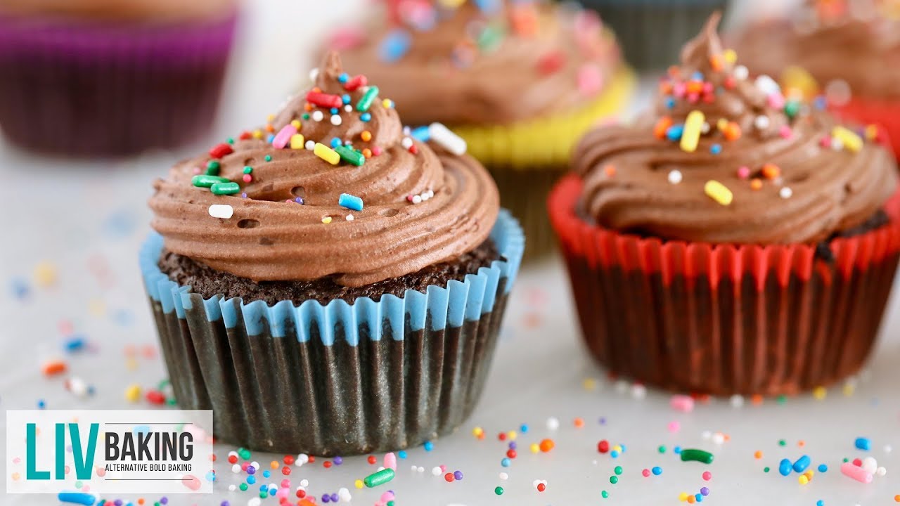 Simple Gluten-Free Chocolate Cupcakes | Liv Baking
