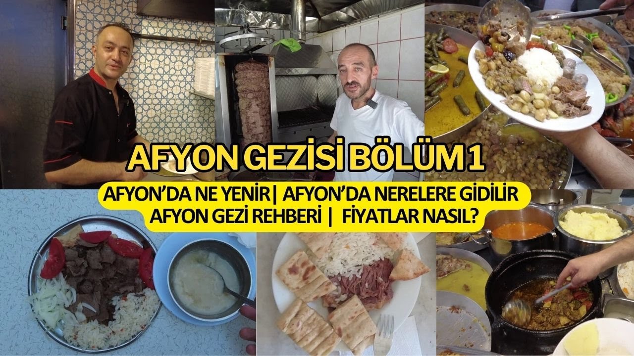 Afyon Gezi Rehberi 1 | Afyon'da Ne Yenir | Afyon Güveci 🍲 Afyon Manda Yoğurdu | Afyon Ekmek Kadayıfı