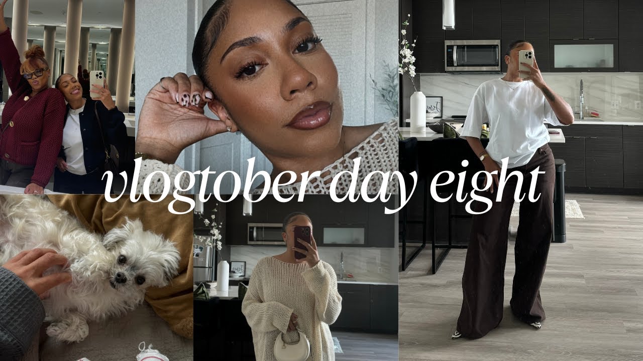 vlogtober day eight | rough day, pup grooming, modest fashion chat, & more | Faceovermatter