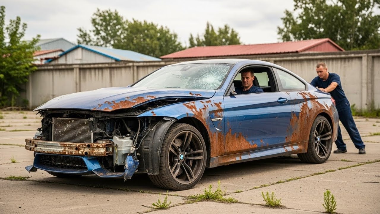 ASMR Car Restoration! Full Restoration of a Totaled BMW M4 from Complete Wreck to Looking Brand New