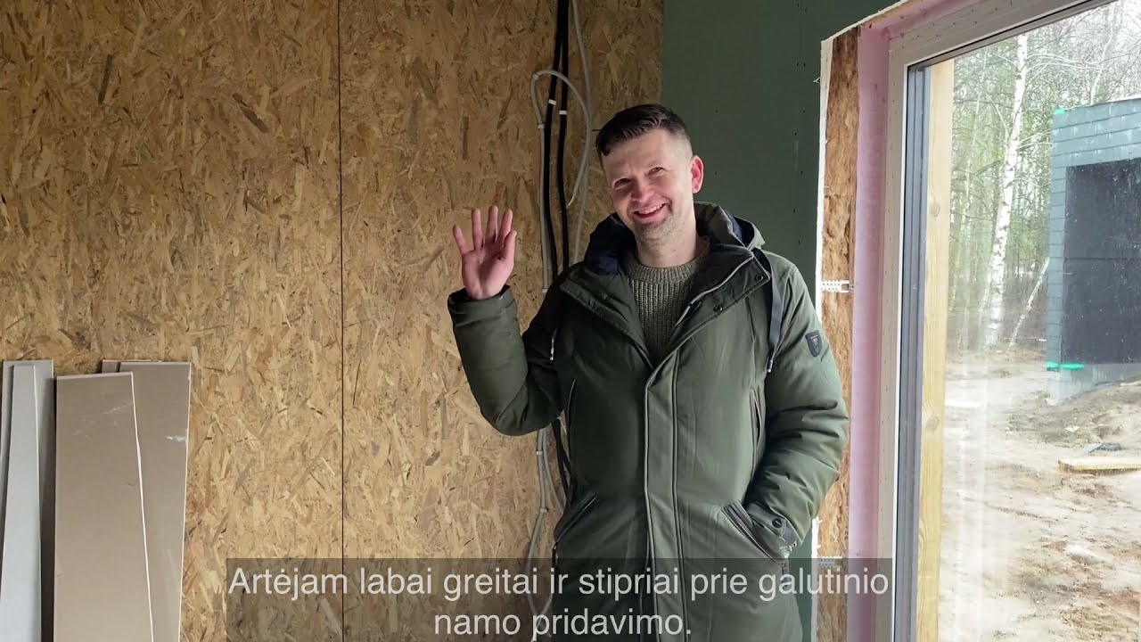 SIP namas  elektros instacialija ir gipso kartono montavimas