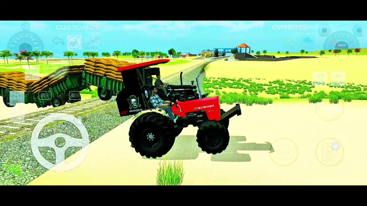 आज trolley को खींचने के लिए दो-दो tractor लेकर जाना पड़ा 🚜🎮 || #tractor #trolley #automobile #video 