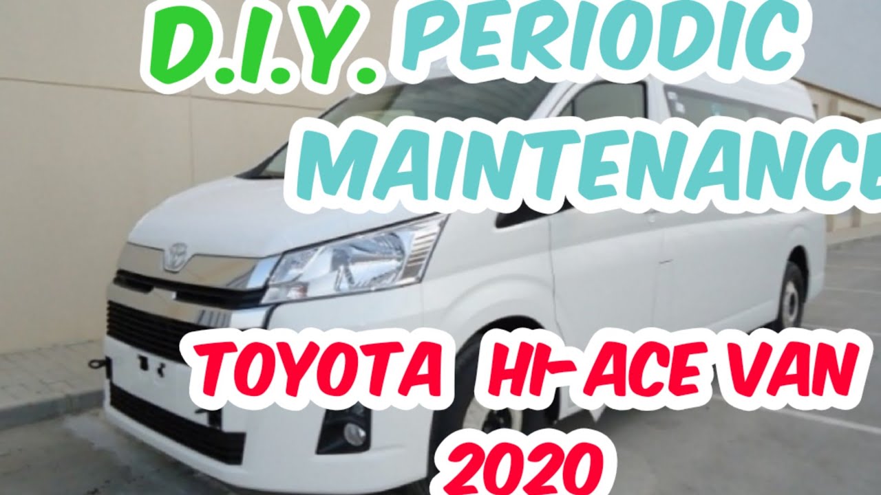 DIY-toyota  hi-ace D-4S engine  2020 ) Engine oil change and filter.