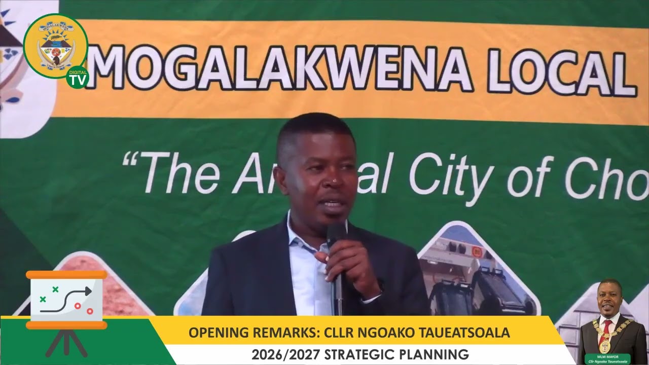 The Mogalakwena Local Municipality Mayor officially opening the 2026/2027 Strategic Planning