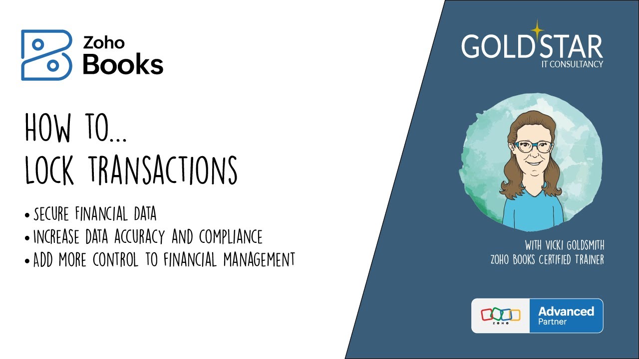 How to lock transactions in Zoho Books