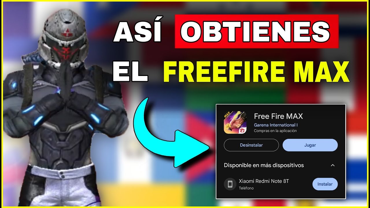 Cómo DESCARGAR Y JUGAR a FREEFIRE MÁX desde CUALQUIER PAÍS del MUNDO