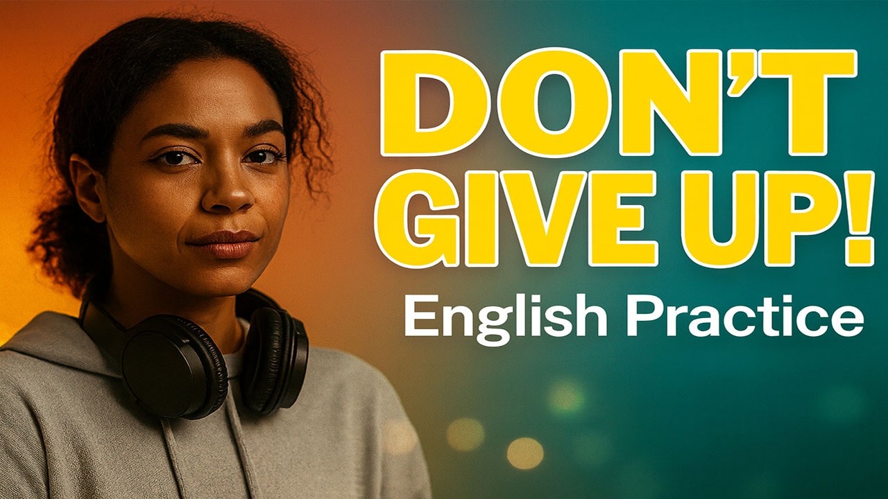 When You Feel Like Giving Up… Don't! | English Listening Practice