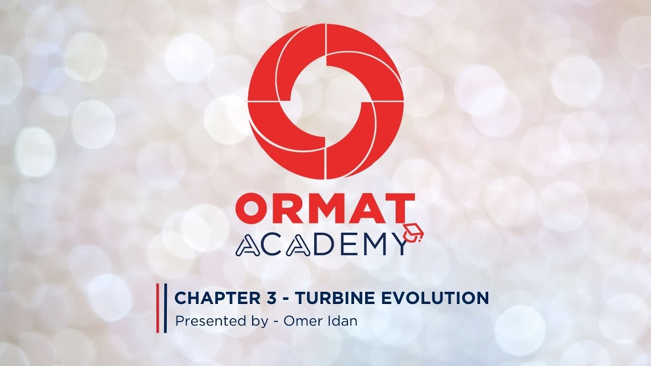 Ormat Turbine evolution