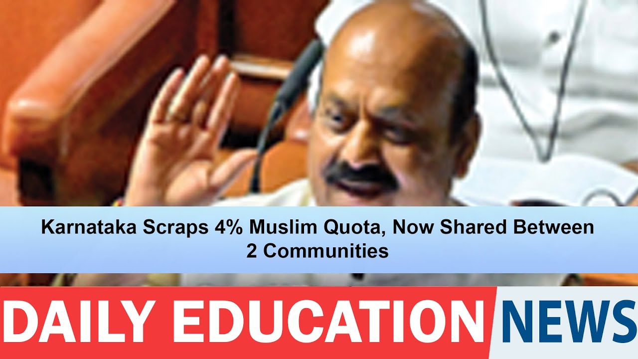 Karnataka Scraps 4% Muslim Quota, Now Shared Between 2 Communities.