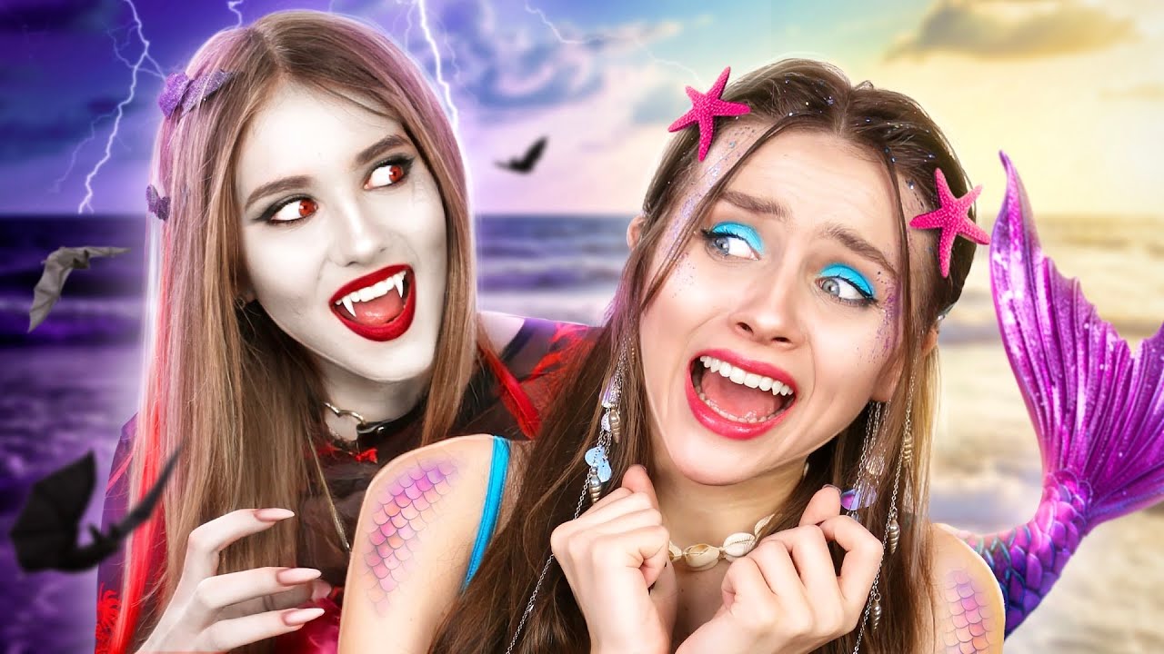 Sirène VS Vampire dans la vraie vie || Sirène Populaire VS Impopulaire