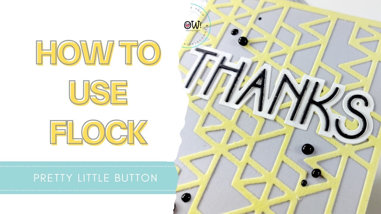 How to use flock on cards - Geometric card designs - WOW! Embossing Powder