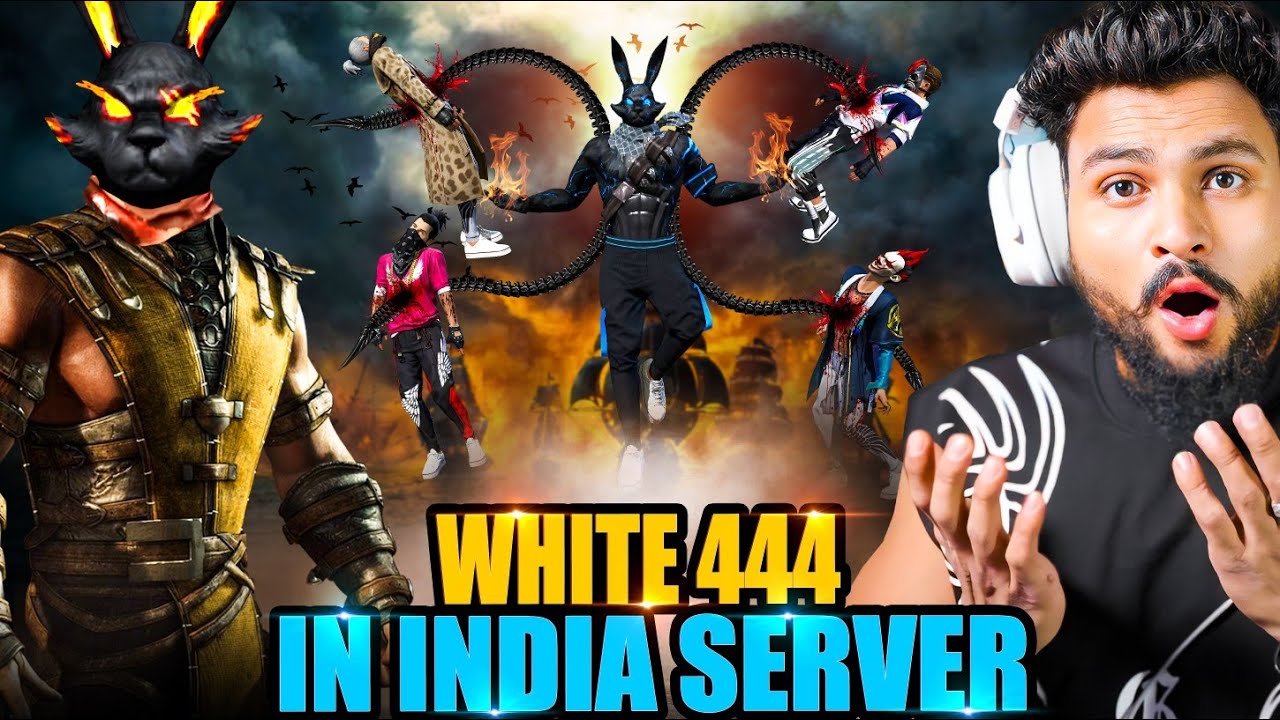 WHITE 444 VS ANSH BOND 😱 2 V Badge Streamer Show Me Emote in BR Rank आजा White 1 vs 8 में !! 😤