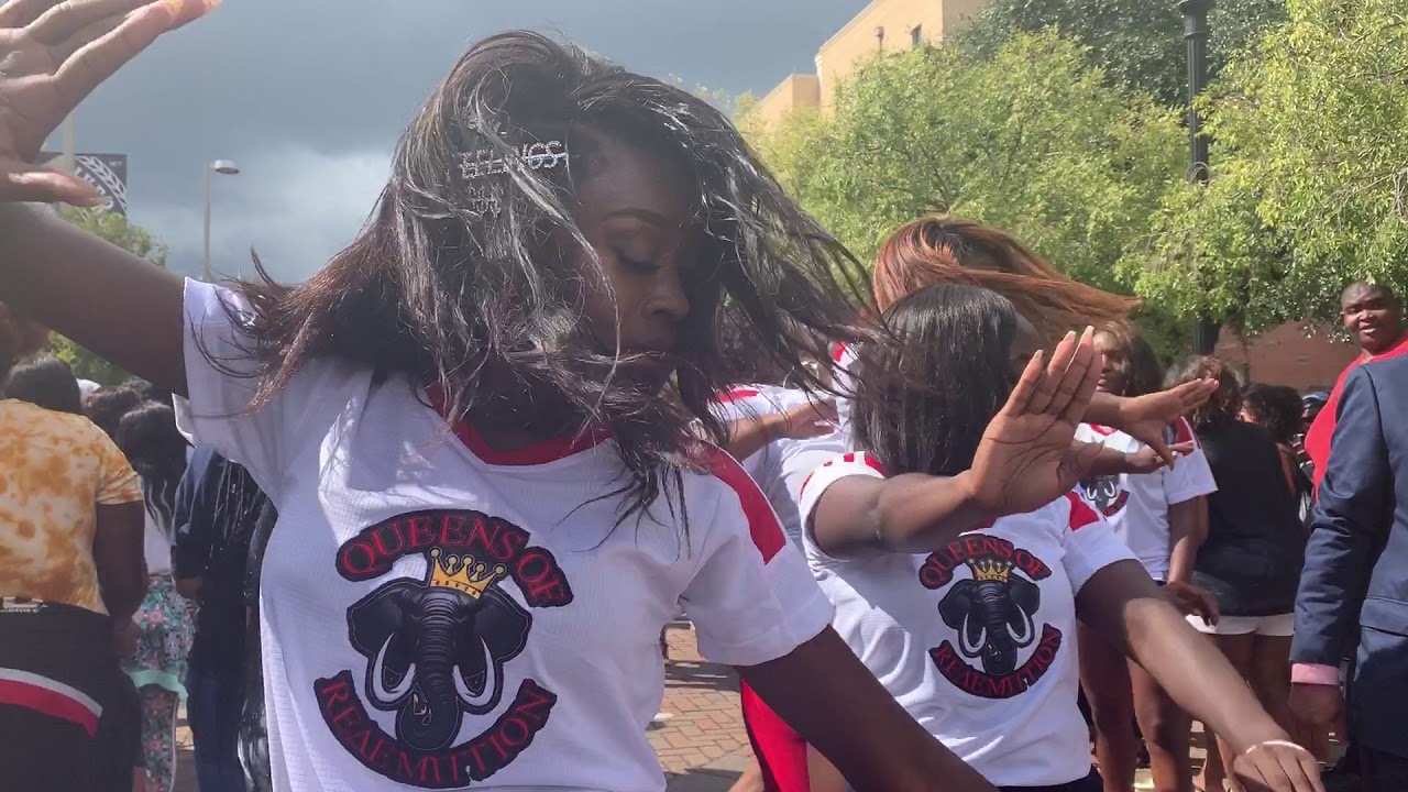 Delta Sigma Theta Strolls at Jackson State University Homecoming Yard Fest
