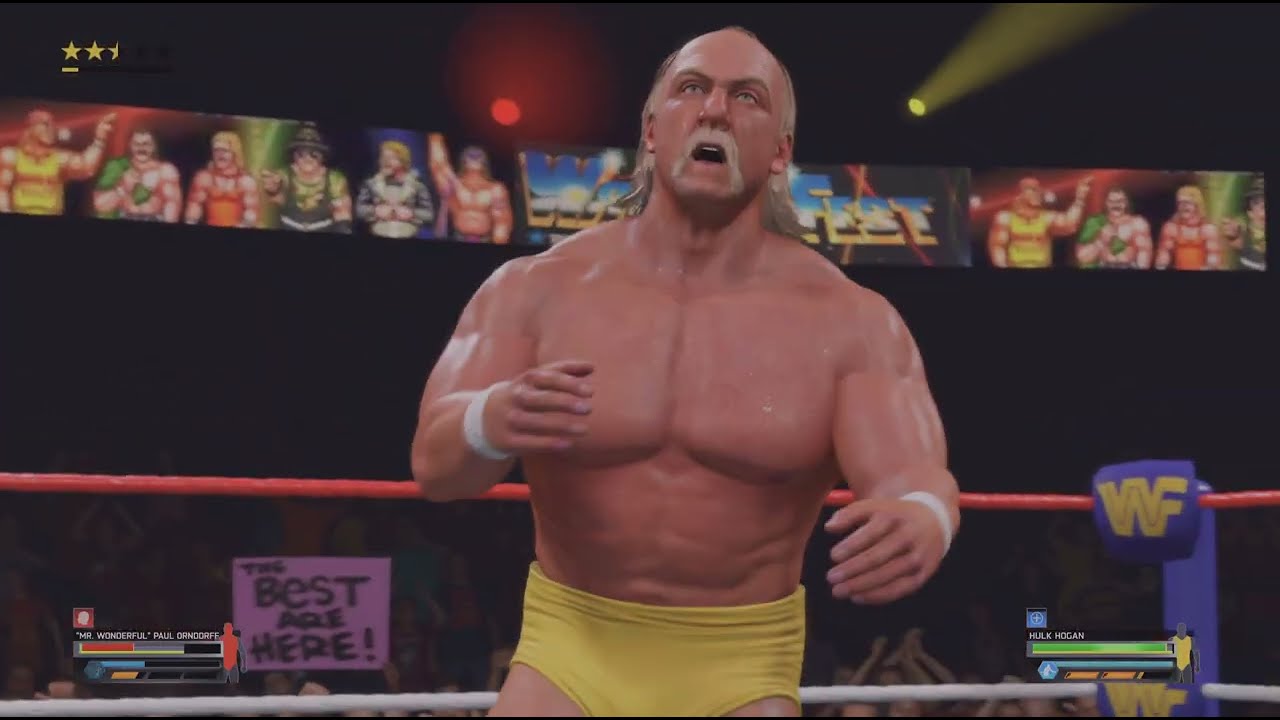 WWE 2K25 Hulk Hogan VS Mr. Wonderful WWF Championship 87