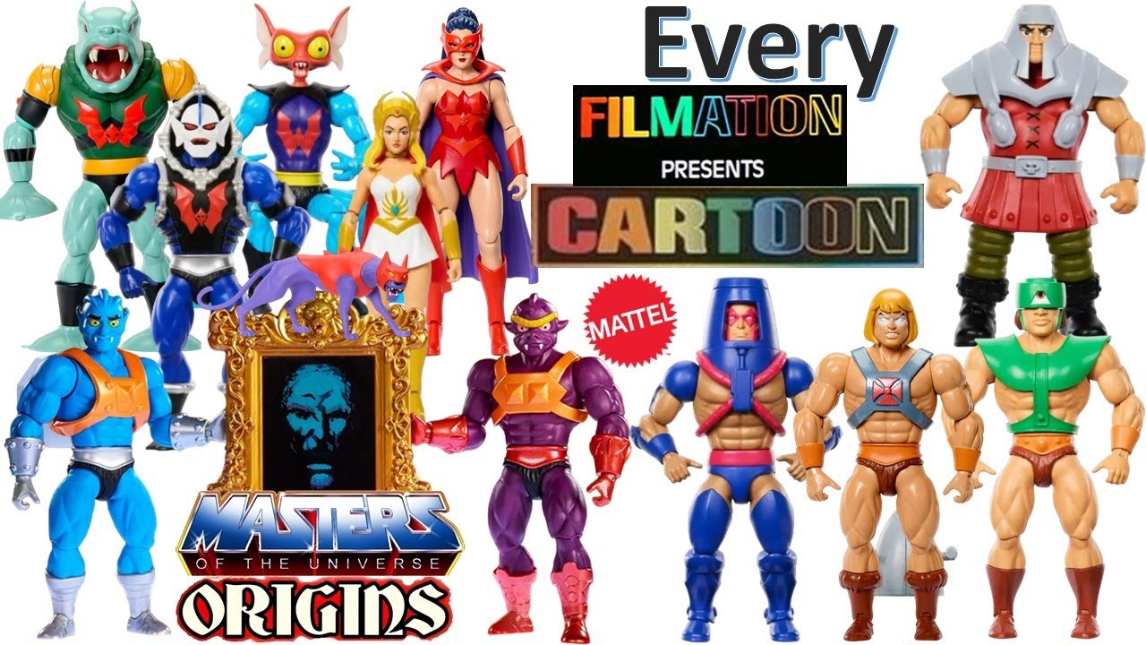 Сравнительный список всех фигурок из мультфильма Mattel MOTU Origins Filmation «Властелины Вселен...