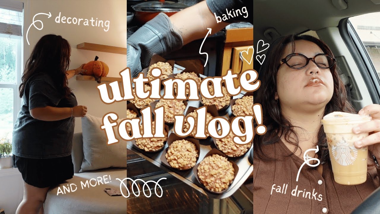 the ultimate fall vlog 🍂🌟 | shopping, decorating, baking, + more!