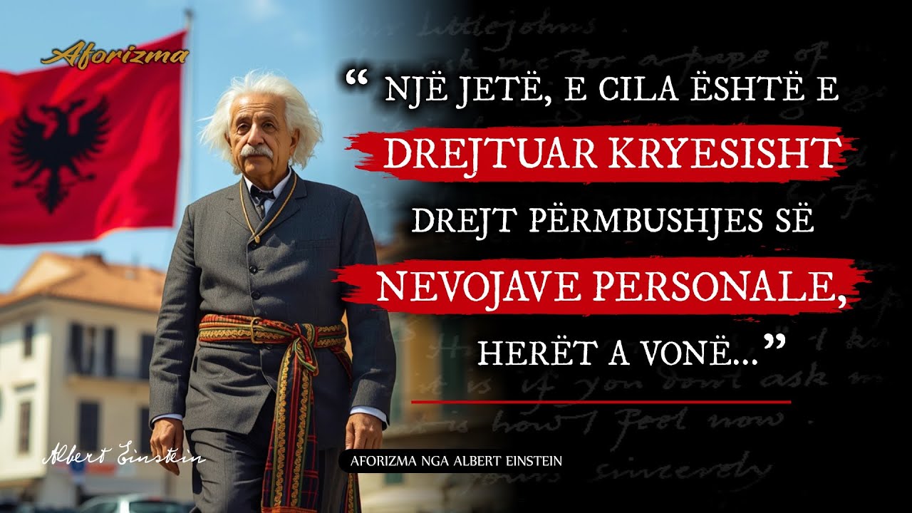 25 Thënie nga Albert Einstein për të cilat duhet të mendoni | Aforizma per jeten
