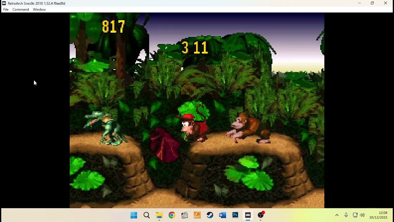 5 minutos de Donkey kong, fazendo o Máximo de pontos que eu conseguir
