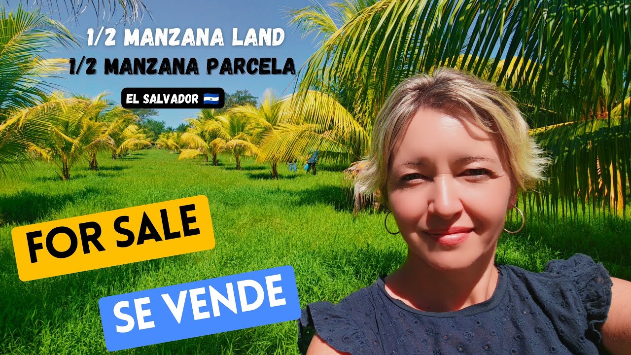 For Sale! Beautiful Half Manzana Property With Fruit Trees in El Salvador. 