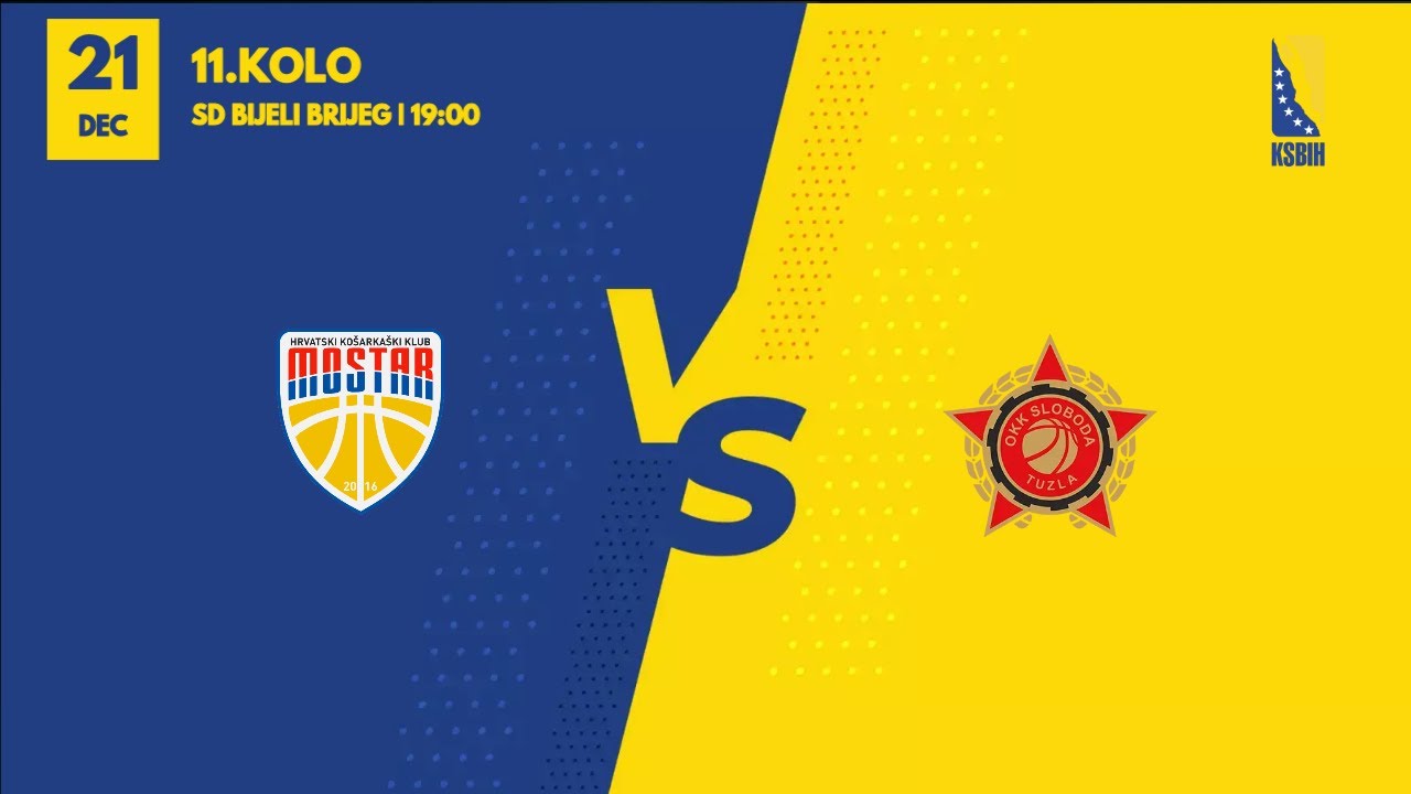 HKK Mostar vs OKK Sloboda - 11. kolo - KSBIH - 2024/2025