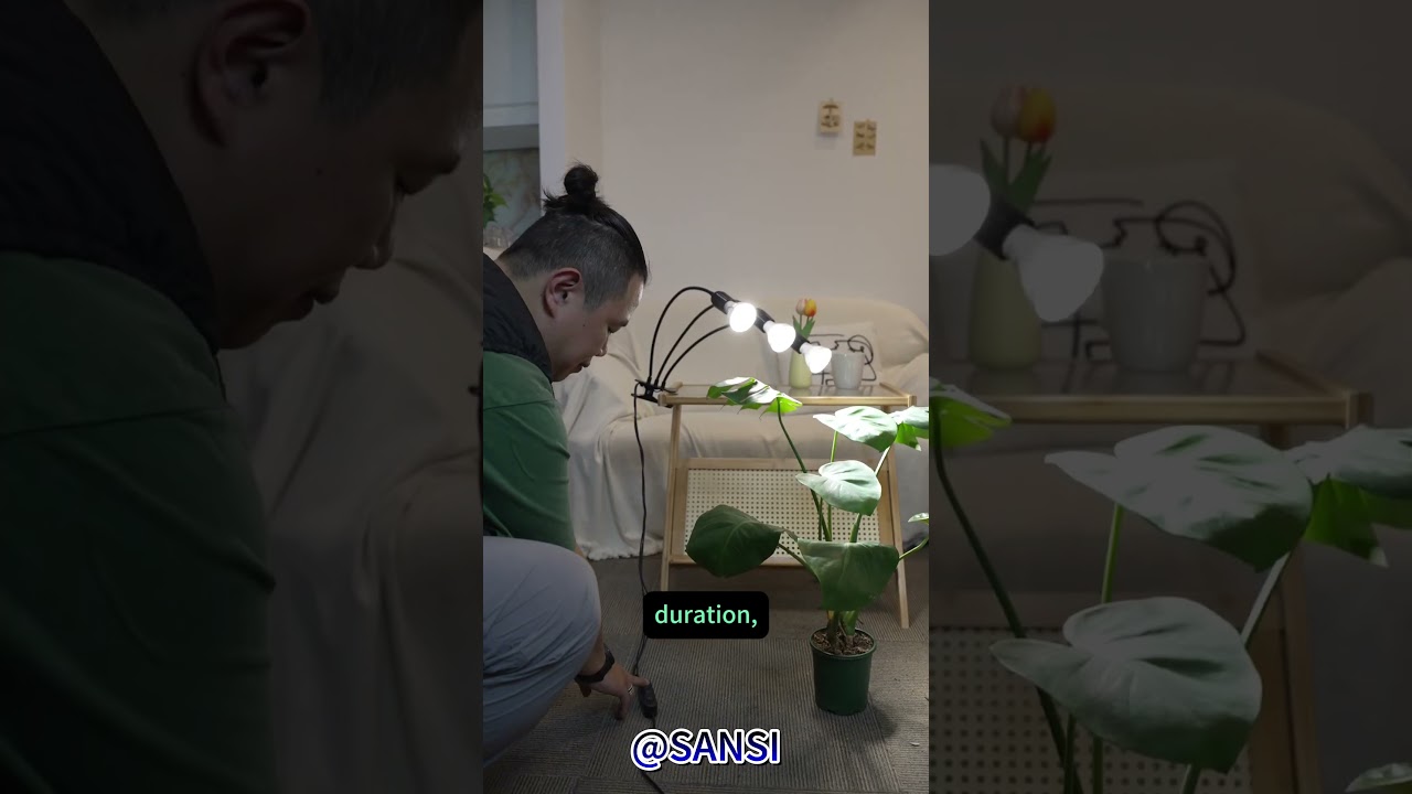 🌱💡SANSI Multi-head Clip-on Grow Light - Effortless Plant Care!🌿👌