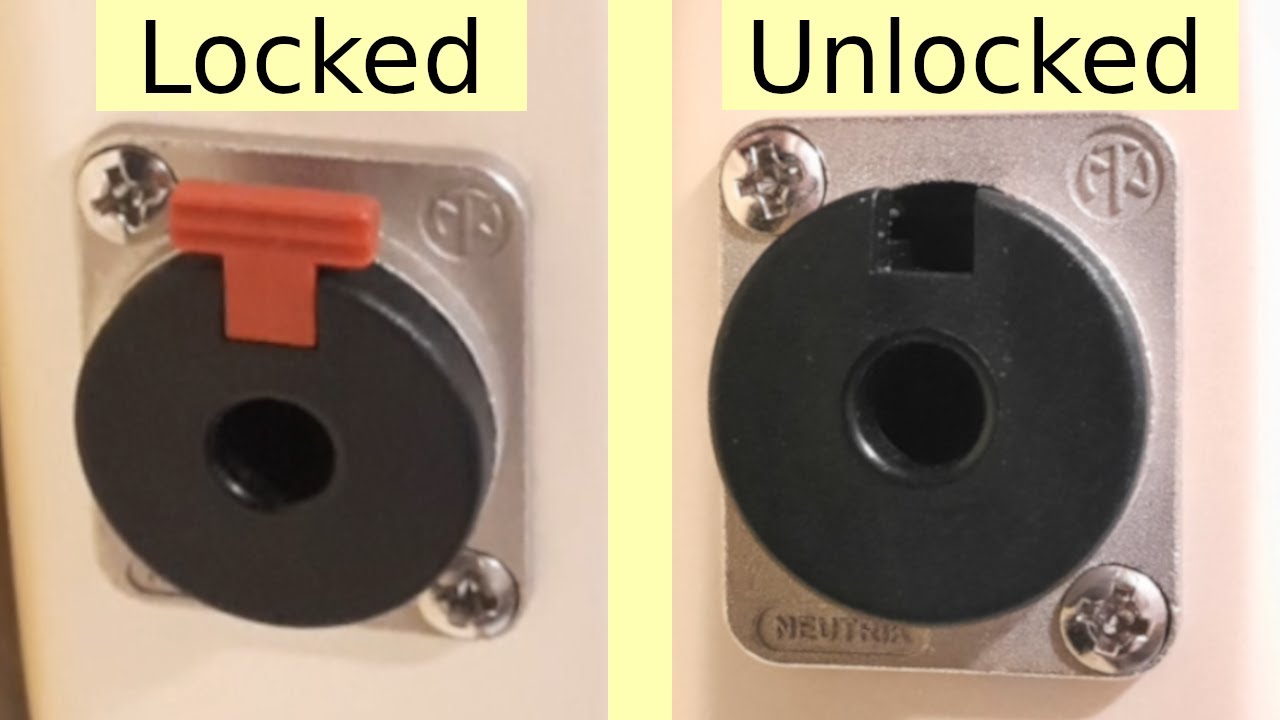 Removing Locking Mechanism On Neutrik Jack